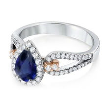Afbeelding in Gallery-weergave laden, echte round diamant 2karaat ring profielweergave