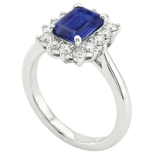 Afbeelding in Gallery-weergave laden, echte round diamant 4.50karaat ring zijaanzicht
