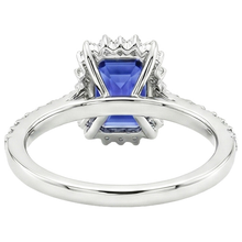 Afbeelding in Gallery-weergave laden, echte round diamant 4.50karaat ring zijaanzicht