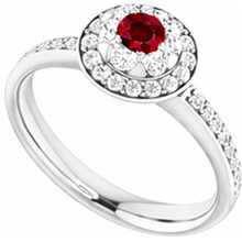 Afbeelding in Gallery-weergave laden, echte round diamant 1.80karaat ring op wit