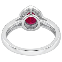 Afbeelding in Gallery-weergave laden, echte round robijn 2.75karaat ring op wit