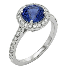 Afbeelding in Gallery-weergave laden, echte round diamant 2.00karaat ring vooraanzicht