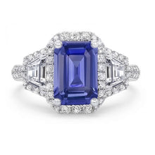 Afbeelding in Gallery-weergave laden, echte round diamant 4.50karaat ring close-up detail
