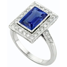 Afbeelding in Gallery-weergave laden, echte round saffier 4karaat ring close-up detail