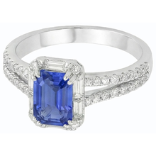 Afbeelding in Gallery-weergave laden, echte round diamant 3karaat ring close-up detail