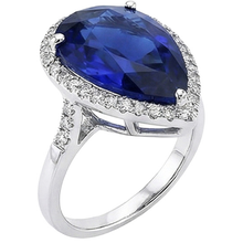 Afbeelding in Gallery-weergave laden, echte round diamant 5karaat ring op wit
