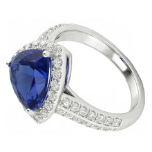 Afbeelding in Gallery-weergave laden, echte round diamant 3karaat ring bovenaanzicht