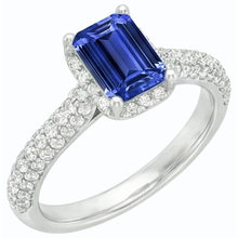 Afbeelding in Gallery-weergave laden, echte round diamant 3.50karaat ring zijaanzicht