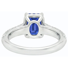 Afbeelding in Gallery-weergave laden, echte round diamant 3.50karaat ring profielweergave