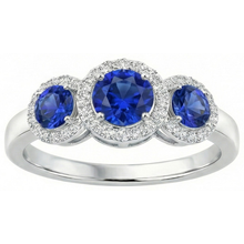 Afbeelding in Gallery-weergave laden, echte round diamant 4.50karaat ring vooraanzicht