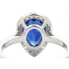 Afbeelding in Gallery-weergave laden, echte round diamant 3.25karaat ring bovenaanzicht