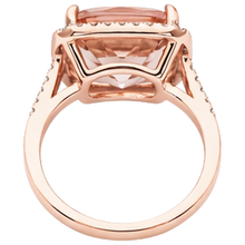 Afbeelding in Gallery-weergave laden, echte round morganiet 13.90karaat ring band detail