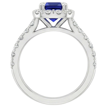 Afbeelding in Gallery-weergave laden, echte round diamant 5karaat ring zijaanzicht