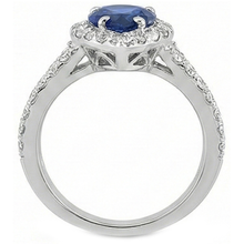 Afbeelding in Gallery-weergave laden, echte round diamant 4.75karaat ring zijaanzicht