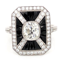 Afbeelding in Gallery-weergave laden, Halo Echt Diamanten Verlovingsring 5 Karaat Achthoekige Vorm
