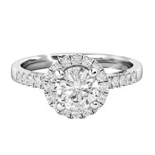 Afbeelding in Gallery-weergave laden, Halo Echt Diamanten Verlovingsring 5,10 Karaat 14K Witgoud