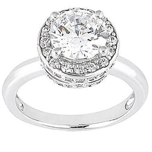 Afbeelding in Gallery-weergave laden, Halo Echt Diamanten Verlovingsring Wit Goud 2,61 Ct.