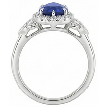 Afbeelding in Gallery-weergave laden, echte round diamant 4karaat ring drie kwart