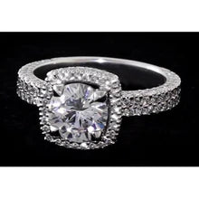 Afbeelding in Gallery-weergave laden, Halo Verlovingsring Ronde Echt Diamant 3,50 Karaat
