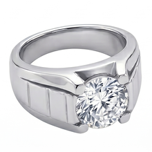 Afbeelding in Gallery-weergave laden, Handgemaakte Fijne Diamant Heren Ring 2 karaat door HarryChadEnt
