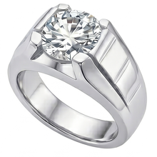 Afbeelding in Gallery-weergave laden, Handgemaakte Fijne Diamant Heren Ring 2 karaat door HarryChadEnt