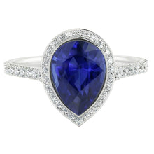 Afbeelding in Gallery-weergave laden, Handgemaakte Royal Blue Saffier Sieraadsteen Ring 3,50 karaat