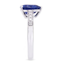 Afbeelding in Gallery-weergave laden, Hart Edelsteen Ceylon Sapphire Ring & Accent Diamanten 3,50 Karaat
