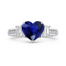 Afbeelding in Gallery-weergave laden, echte round diamant 4.50karaat ring vooraanzicht
