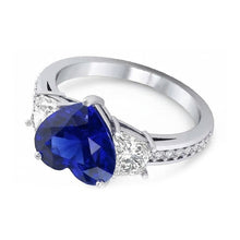 Afbeelding in Gallery-weergave laden, echte round diamant 4.50karaat ring bovenaanzicht
