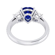 Afbeelding in Gallery-weergave laden, echte round diamant 4.50karaat ring drie kwart