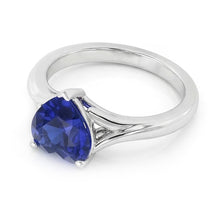 Afbeelding in Gallery-weergave laden, echte heart diamant 2.50karaat ring bovenaanzicht