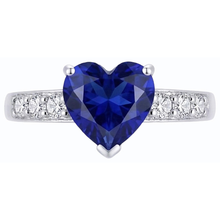 Afbeelding in Gallery-weergave laden, echte round diamant 2.25karaat ring zijaanzicht
