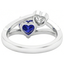 Afbeelding in Gallery-weergave laden, echte round diamant 3.25karaat ring profielweergave