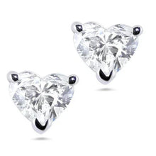 Afbeelding in Gallery-weergave laden, GIA-gecertificeerd Echte Hart Geslepen Sprankelende 3.00 Ct Echt Diamanten Dames Oorknopjes Wit Goud
