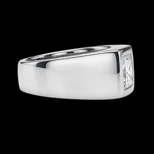 Afbeelding in Gallery-weergave laden, Heren Ring Met Prinses Geslepen Diamant