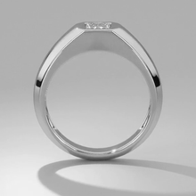 Afbeelding in Gallery-weergave laden, Heren Ring Prinses Geslepen Diamant Wit Goud