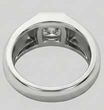 Afbeelding in Gallery-weergave laden, Heren Ring Prinses Geslepen Diamant Wit Goud