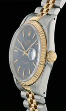 Afbeelding in Gallery-weergave laden, Heren Rolex Roestvrij Staal & Goud Horloge Blauwe Wijzerplaat SNELLE INSTELLING