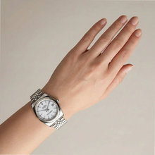 Afbeelding in Gallery-weergave laden, Herenhorloge Rolex Datejust Verborgen Sluiting Zilveren Wijzerplaat Jubilee Band Verborgen