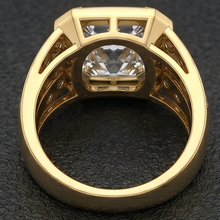 Afbeelding in Gallery-weergave laden, Herenring 10K White Gold – Briljant Radiant 10 karaat