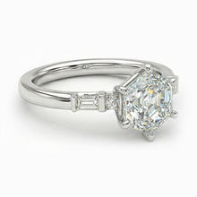 Afbeelding in Gallery-weergave laden, Verlovingsring 14K Witgoud met Diamant – vooraanzicht
