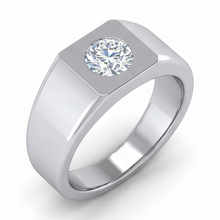Afbeelding in Gallery-weergave laden, IGI-Gecertificeerd Mannen Ring – Briljant 1 karaat 10K White Gold