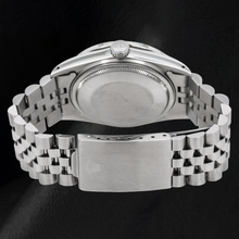 Afbeelding in Gallery-weergave laden, Rolex Datejust 16014 36mm Grijze Diamanten Wijzerplaat Roestvrij Staal Horloge