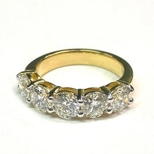 Afbeelding in Gallery-weergave laden, Jubileum Band 5 Stenen Echt Diamanten