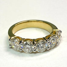 Afbeelding in Gallery-weergave laden, Jubileum Band 5 Stenen Echt Diamanten