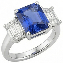 Afbeelding in Gallery-weergave laden, echte diamant 5karaat ring vooraanzicht