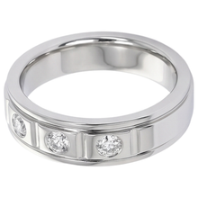 Afbeelding in Gallery-weergave laden, Jubileumband 0,75 Karaat Ronde Echt Diamant Wit Goud 14K