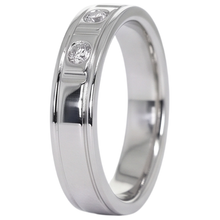 Afbeelding in Gallery-weergave laden, Jubileumband 0,75 Karaat Ronde Echt Diamant Wit Goud 14K