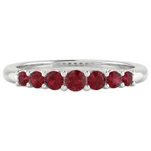 Afbeelding in Gallery-weergave laden, echte round diamant 1karaat eternity ring bovenaanzicht