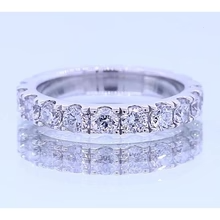 Afbeelding in Gallery-weergave laden, Jubileumband Ronde Echt Diamant Witgouden Sieraden 2.20 Karaat
